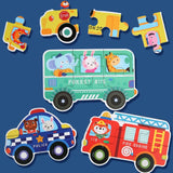 Wooden Puzzle Tin Set Box