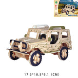 3D Wooden Puzzle - Fun Vehicle Collection