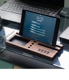 Solid Wood USB Charging Station & Desk Organizer