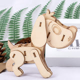 DIY Wooden Animal Puzzle Set for Kids