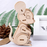 DIY Wooden Animal Puzzle Set for Kids