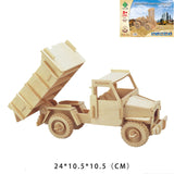 3D Wooden Puzzle - Fun Vehicle Collection