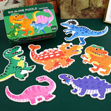 Wooden Puzzle Tin Set Box