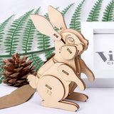 DIY Wooden Animal Puzzle Set for Kids