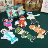 Wooden Puzzle Tin Set Box