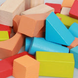 Early Learning Montessori Wooden Building Blocks Set