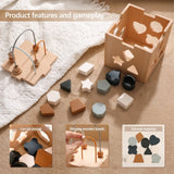 Montessori Wooden Geometric Shape Box