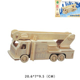 3D Wooden Puzzle - Fun Vehicle Collection