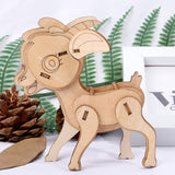 DIY Wooden Animal Puzzle Set for Kids