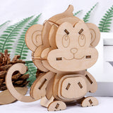 DIY Wooden Animal Puzzle Set for Kids