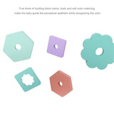 Montessori Wooden Geometric Stacking Blocks