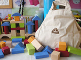 Early Learning Montessori Wooden Building Blocks Set