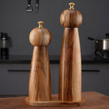 Acacia Wood Round Head Grinder Set