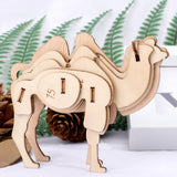 DIY Wooden Animal Puzzle Set for Kids