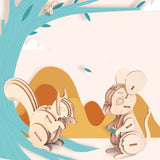DIY Wooden Animal Puzzle Set for Kids
