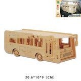 3D Wooden Puzzle - Fun Vehicle Collection