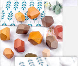 Montessori Wooden Stone Stacking Blocks