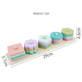 Montessori Wooden Geometric Stacking Blocks