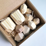 Montessori Wooden Stone Stacking Blocks