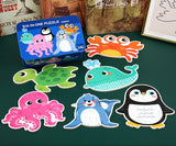 Wooden Puzzle Tin Set Box
