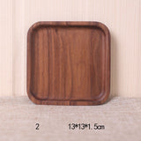 Japanese Style Walnut Dinner Plate  & Trays