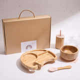 Elephant Wooden Dinnerware Set for Infants
