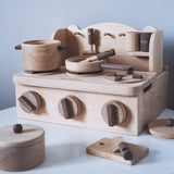 Montessori Wooden Bakery & Kitchen Playset