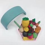 Montessori Log Fruit and Vegetable Wooden Toy