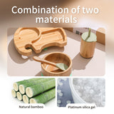 Elephant Wooden Dinnerware Set for Infants