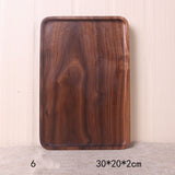 Japanese Style Walnut Dinner Plate  & Trays