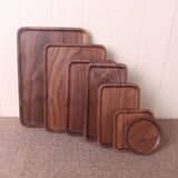 Japanese Style Walnut Dinner Plate  & Trays