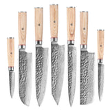 Damascus Pattern Steel Kitchen Knife Set