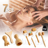 Wooden Face Massager & Scraping Sets