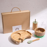 Elephant Wooden Dinnerware Set for Infants
