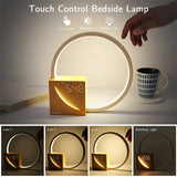 Bedside Lamp with Touch Control, Natural Sounds, and Alarm Clock