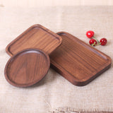 Japanese Style Walnut Dinner Plate  & Trays