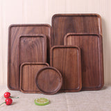 Japanese Style Walnut Dinner Plate  & Trays